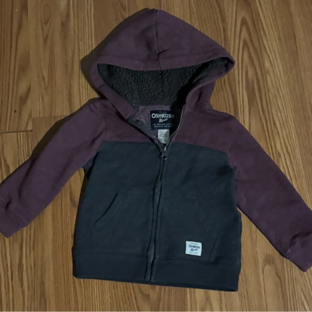 OshKosh B'gosh Kids Hoodie - Purple and Black